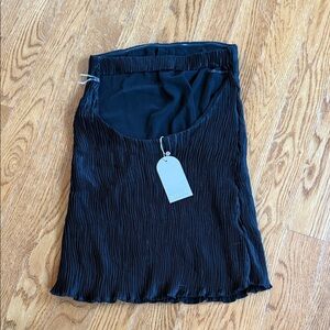 Meshki Black Textured mini dress.  Lined. Open back. New with tags. Size small.